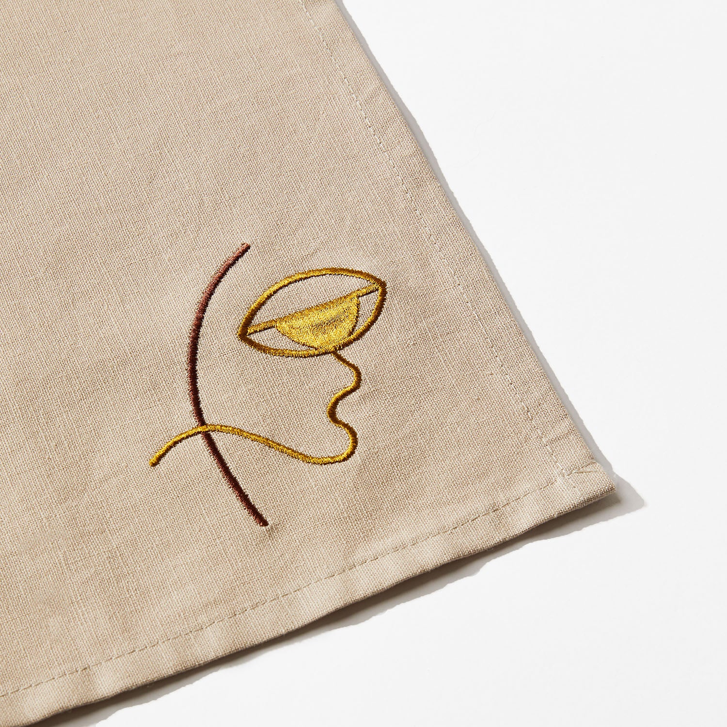 KEEP- Linen Napkins - Natural - Embroidery