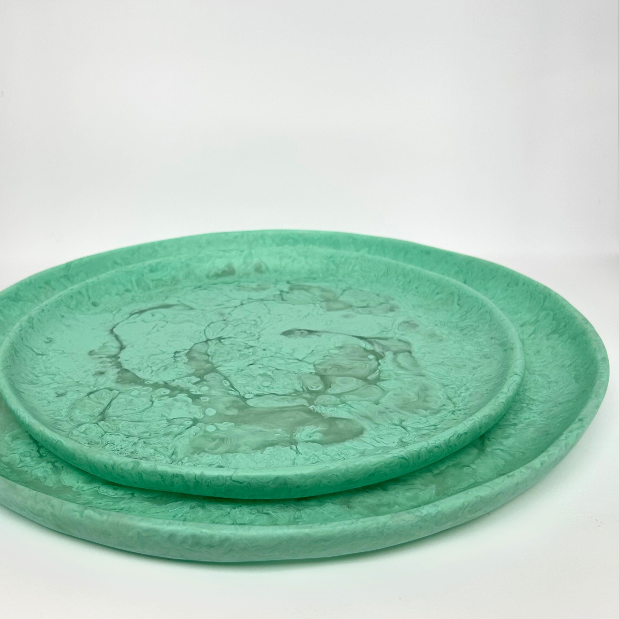 Resin Platter Medium, Foam Green