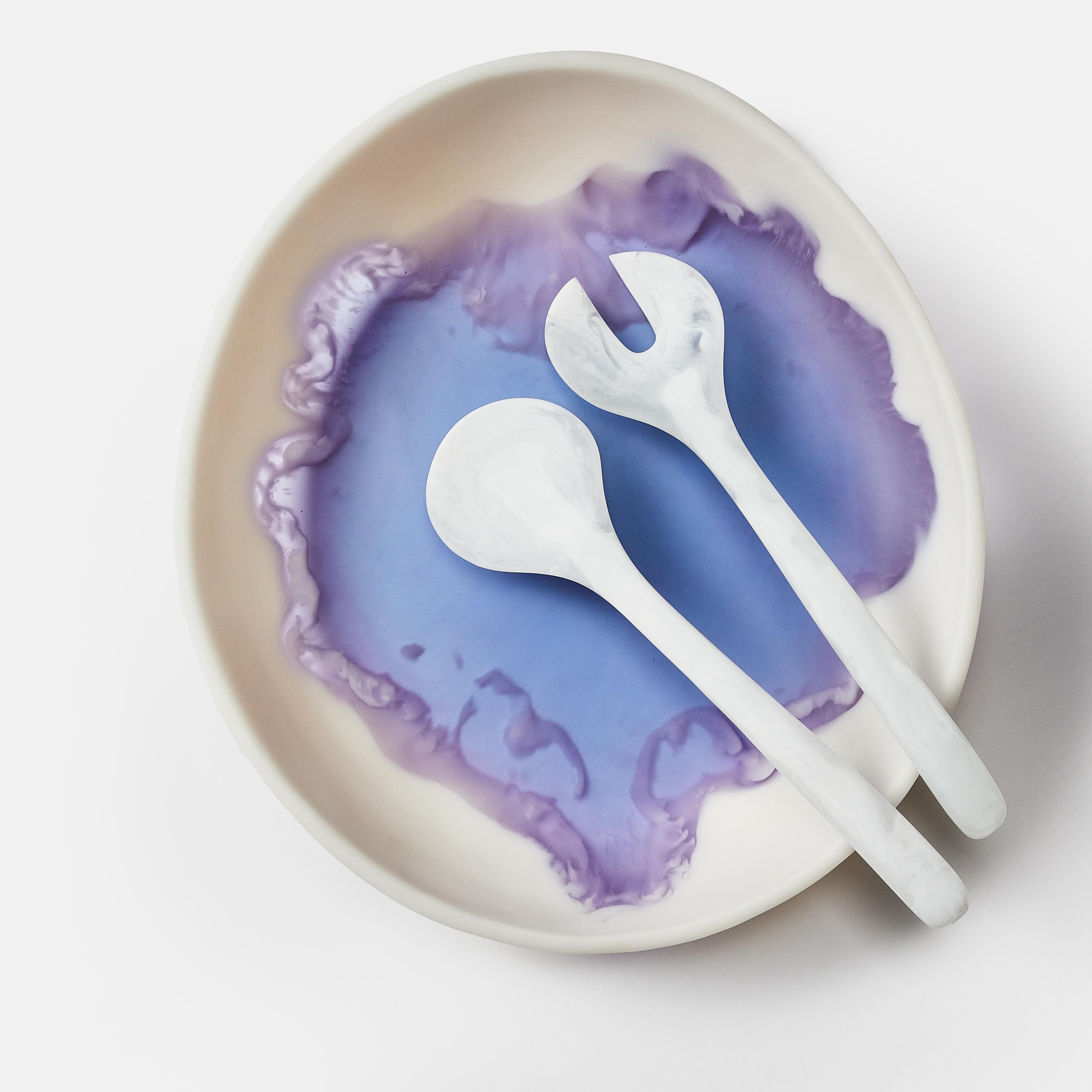Salad Bowl, Lavendar Swirl