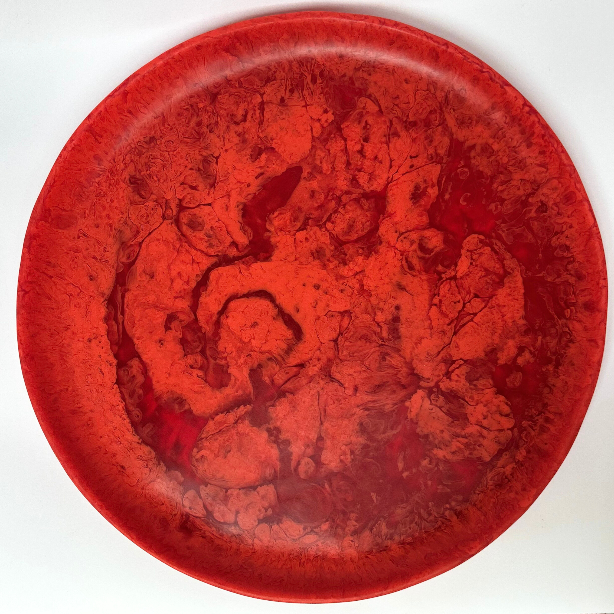 Large Resin Platter | Margherita Red