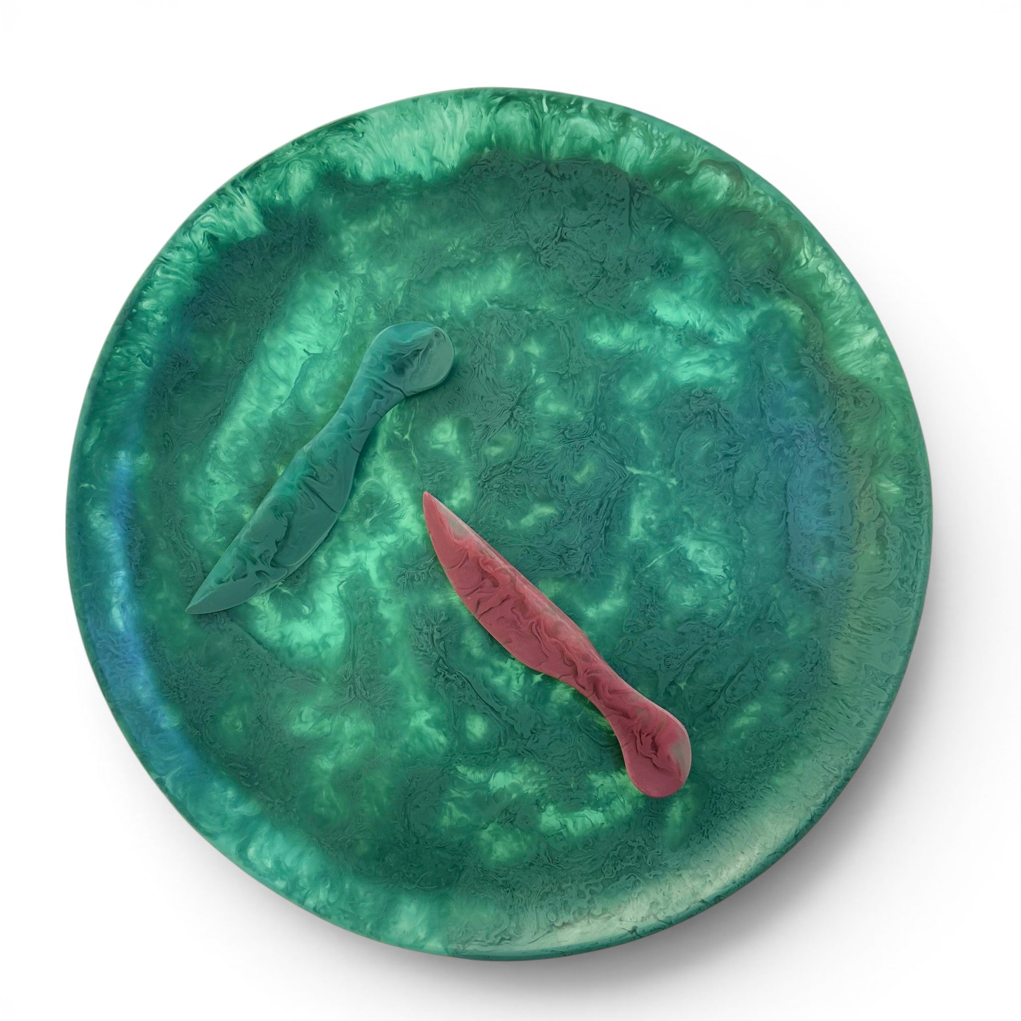 Large Platter, Vintage Green